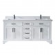 VELA 72" Solid wood double vanity