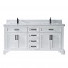VELA 72" Solid wood double vanity