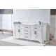 VELA 72" Solid wood double vanity