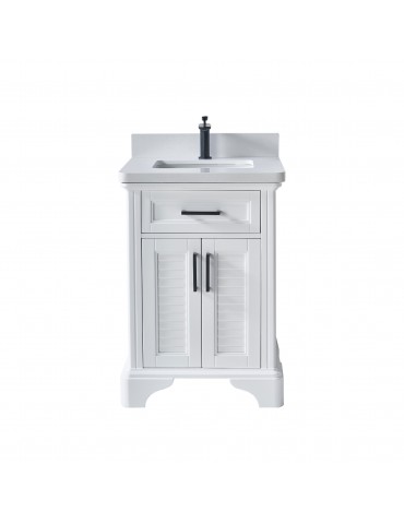 VELA 24" Vanité en bois massif