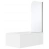 Ecran de douche sur Bain, fini Chrome