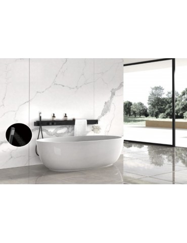 Coéos, robinet pour bain noir mat