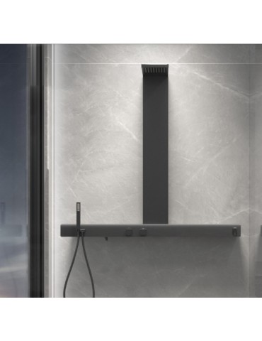 Coéos, robinet de douche noir mat