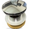 Chrome bathtub drain