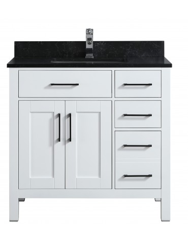 Goli 36" blanc, bois massif