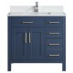 Goli 36'' Bathroom Vanity – Solid Wood Antique Blue