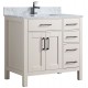 Goli 36'' Bathroom Vanity – Solid Wood Greige