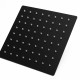 Tête de douche carrée noir mat