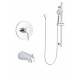 Robinet de douche avec bec de bain – Chrome, Collection Kami