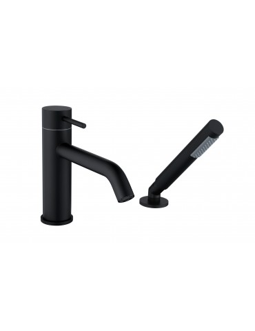Robinet de bain noir 2 morceaux – Collection Kami | Robinetterie moderne