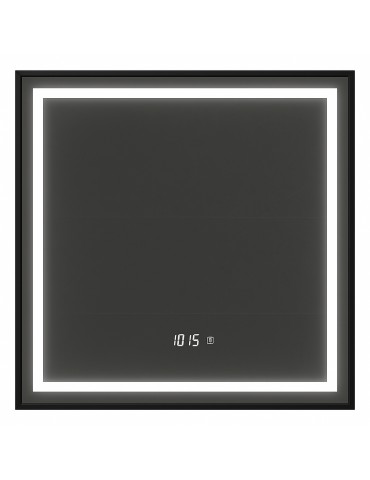 Mirror, 36 × 36", black finish, Bluesync collection
