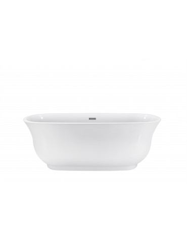 Bain autoportant 67" blanc lustré – Thalira