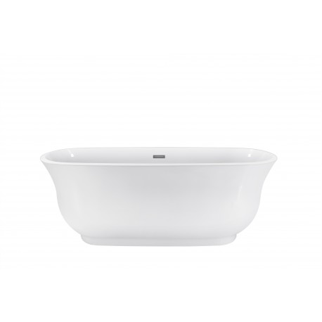 Bain autoportant 67" blanc lustré – Thalira