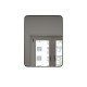 Mirror, 24 × 32", black finish, Luxor collection