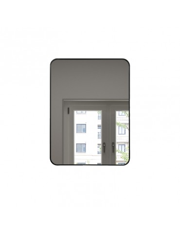 Mirror, 24 × 32", black finish, Luxor collection