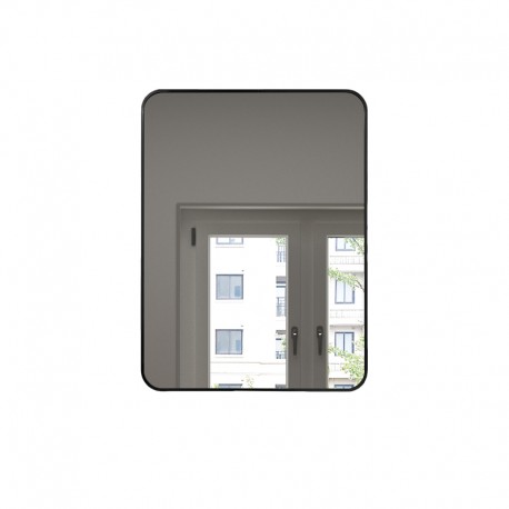Mirror, 24 × 32", black finish, Luxor collection