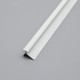 White external PVC wall molding, 4 mm