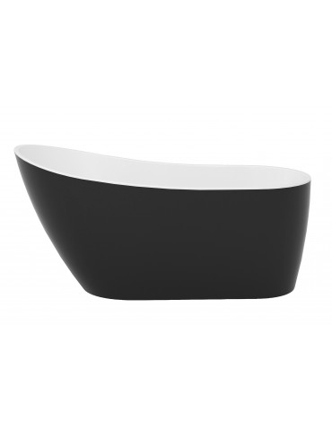 Bain autoportant 54" Noir lustré – Caelus