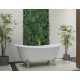 59" Freestanding Bath – Glossy White – Nyros