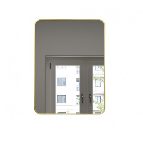 Mirror, 16 × 24", matte gold finish, Luxor collection