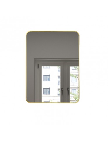 Mirror, 24 × 48", matte gold finish, Luxor collection