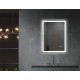 Miroir LED rectangulaire, 24 × 32", collection Biela