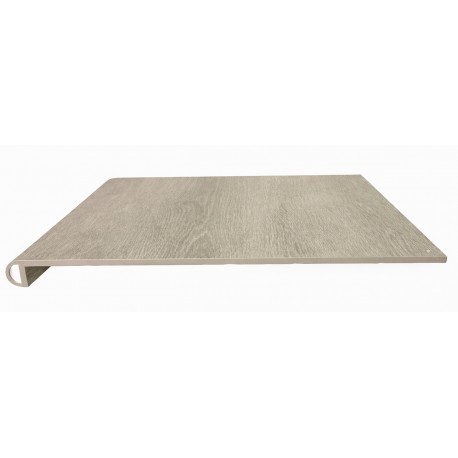 Marche d'escalier ronde en SPC, couleur B196, collection Valtrixis