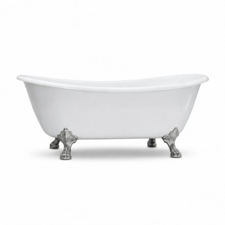 59" Freestanding Bath – Glossy White – Nyros