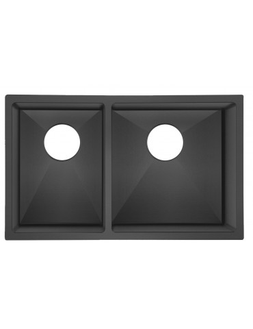 Galaxie 30'',Double kitchen sink. gun black