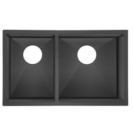 Galaxie 30'',Double kitchen sink. gun black