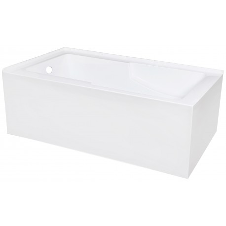 IYO Bathtub – 2 Finished Sides | L-Shaped Alcove Installation