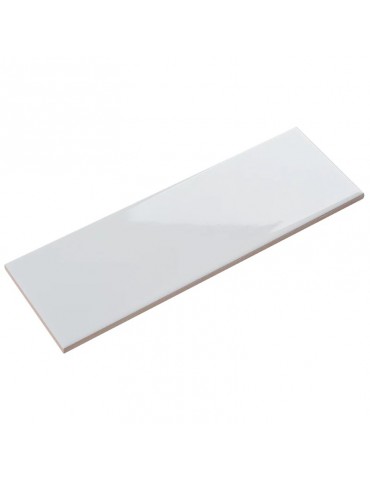 Glossy White Subway Backsplash 4x12