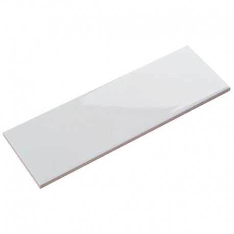 Glossy White Subway Backsplash 4x12