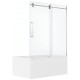 Shower door on bath Myo Chrome