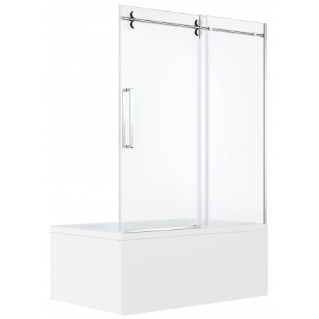 Shower door on bath Myo Chrome
