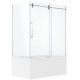 Shower door on bath Myo Chrome