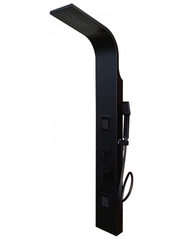 Colonne de douche finie noire mat