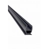 Shower door sealing strip, black