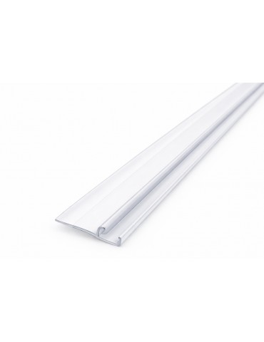 80" profile between doors, clear