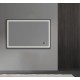 LED Rectangular Mirror, 60 × 40", black finish, Bluesync Collection