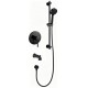 Robinet de douche avec bec de bain – Noir, Collection Kami