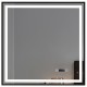 Mirror, 36 × 36", black finish, Bluesync collection