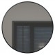 Round Mirror, 24", black finish, Orbita collection