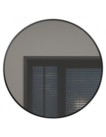 Miroir rond, 24", fini noir, collection Orbita