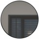 Round Mirror, 32", black finish, Orbita collection