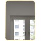 Mirror, 24 × 48", matte gold finish, Luxor collection