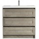 Kiev 35.5 '' Grey Elm, Freestanding vanity