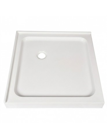 Base Hygie 36*36" 2 brides, drain décentré