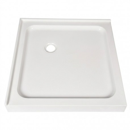 Base Hygie 36*36" 2 brides, drain décentré