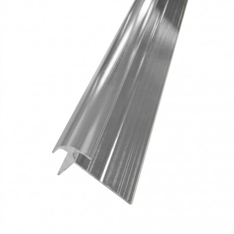 Moulure de mur PVC externe argent, 4 mm